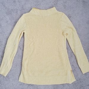 NWOT LOFT Outlet Yellow Knit Pullover Sweater